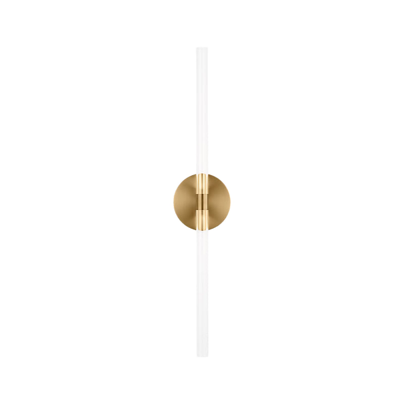 Visual Comfort SLW1102 Silas 24" Tall LED Wall Sconce - Burnished Brass