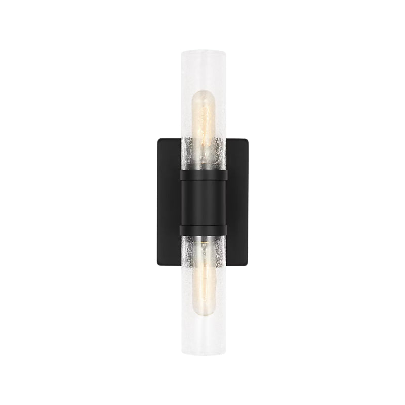 Visual Comfort 4465002 Keaton 2-lt 16" Bath Sconce - Midnight Black/Midnight Black