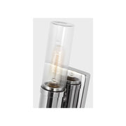 Visual Comfort 4465002 Keaton 2-lt 16" Bath Sconce - Chrome/Clear Fluted