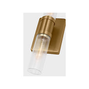 Visual Comfort 4465002 Keaton 2-lt 16" Bath Sconce - Satin Brass/Clear Fluted