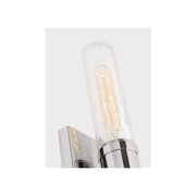 Visual Comfort 4565002 Keaton 2-lt 20" Tall Bath Sconce - Chrome/Clear Crackle Glass