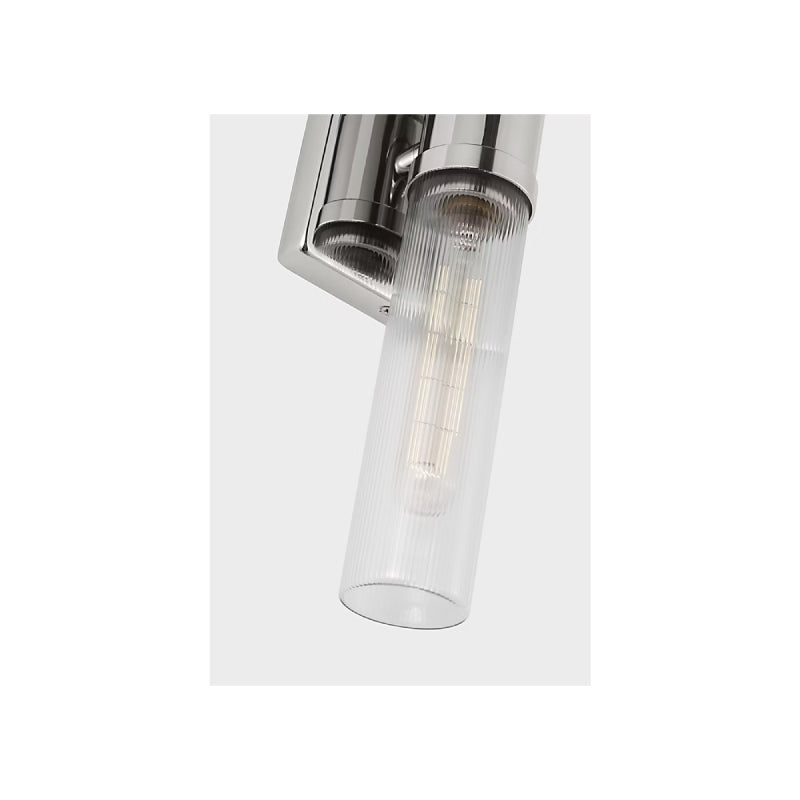 Visual Comfort 4565002 Keaton 2-lt 20" Tall Bath Sconce - Chrome/Satin Etched Glass