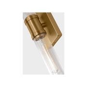 Visual Comfort 4565002 Keaton 2-lt 20" Tall Bath Sconce - Satin Brass/Clear Fluted