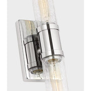 Visual Comfort 4665002 Keaton 2-lt 30" Tall Bath Sconce - Chrome/Clear Crackle Glass