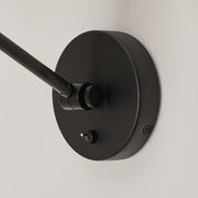 Visual Comfort DJW1121 Frasar 1-lt 11" Tall Medium Arm Wall Sconce - Midnight Black