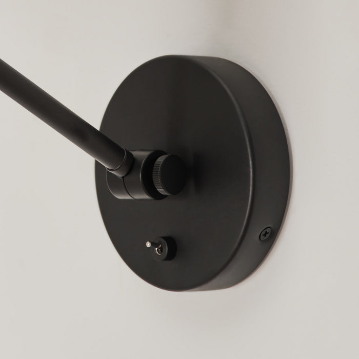 Visual Comfort DJW1121 Frasar 1-lt 11" Tall Medium Arm Wall Sconce - Midnight Black