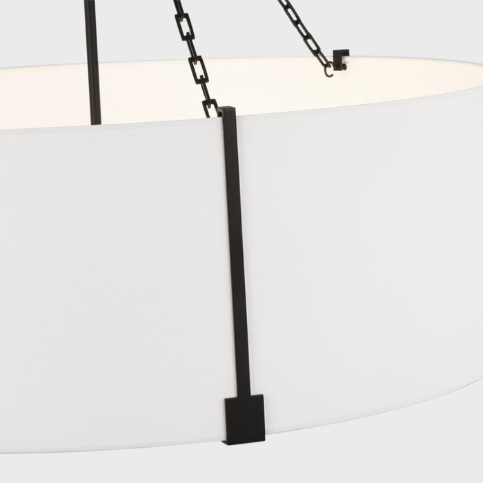Visual Comfort TFC1114 Bergen 4-lt 36" LED Extra Large Hanging Pendant - Aged Iron