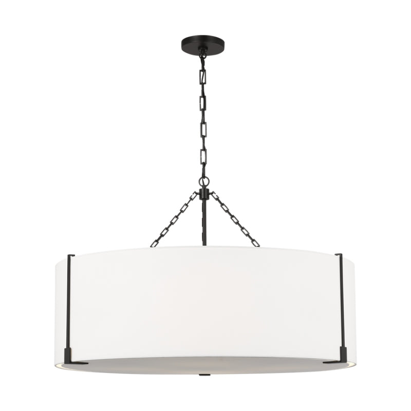 Visual Comfort TFC1114 Bergen 4-lt 36" LED Extra Large Hanging Pendant - Aged Iron