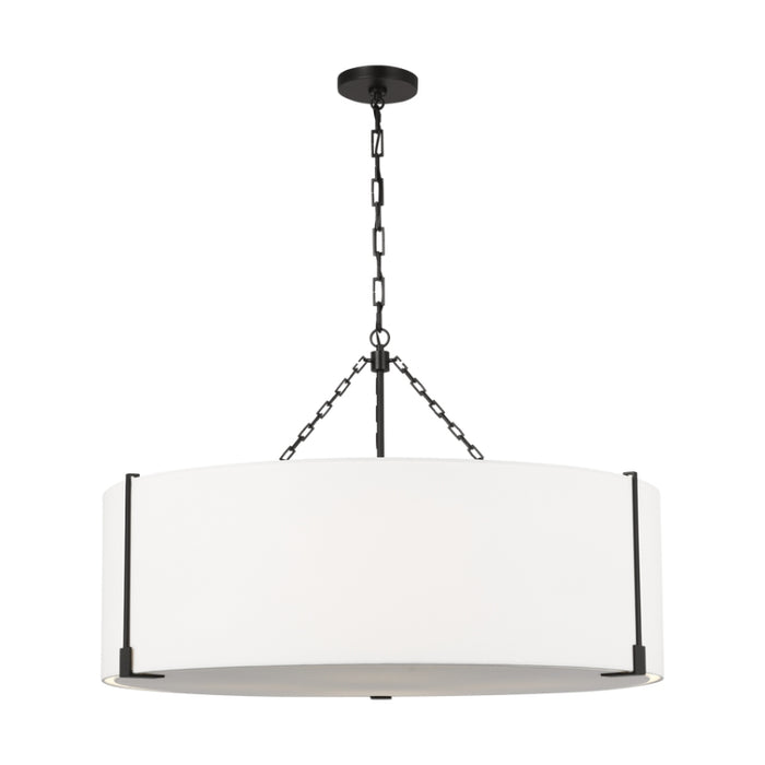 Visual Comfort TFC1114 Bergen 4-lt 36" LED Extra Large Hanging Pendant - Aged Iron