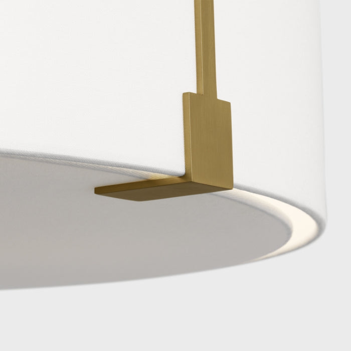Visual Comfort TFC1114 Bergen 4-lt 36" LED Extra Large Hanging Pendant - Burnished Brass