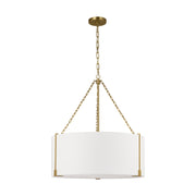 Visual Comfort TFC1123 Bergen 3-lt 28" LED Large Hanging Pendant - Burnished Brass