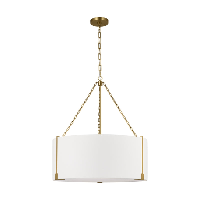 Visual Comfort TFC1123 Bergen 3-lt 28" LED Large Hanging Pendant - Burnished Brass
