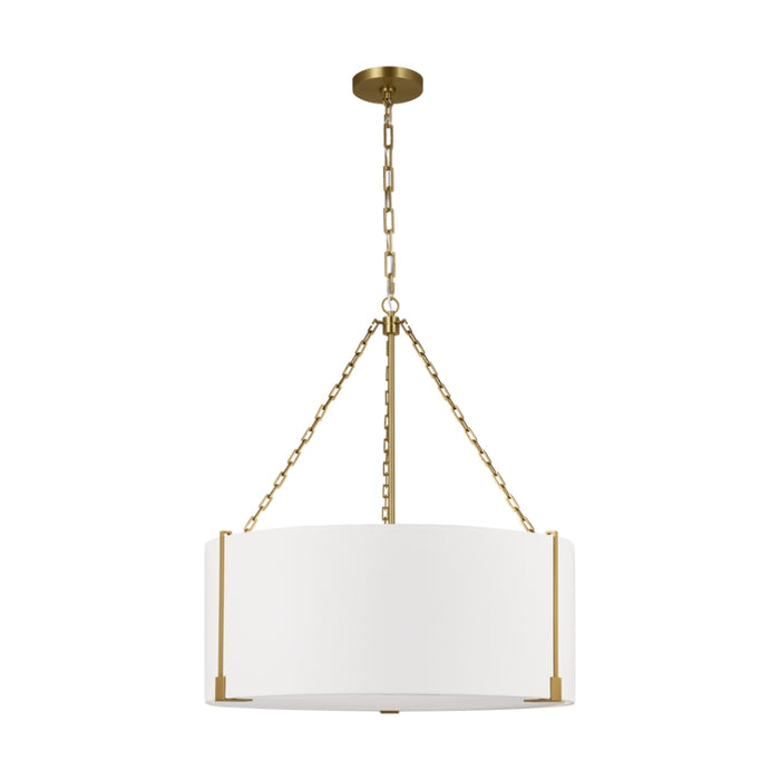 Visual Comfort TFC1123 Bergen 3-lt 28" LED Large Hanging Pendant - Burnished Brass
