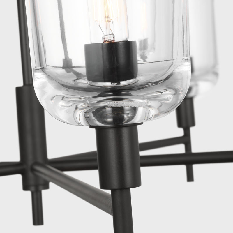 Visual Comfort TFC1135 Hartley 5-lt 36" Large Chandelier - Aged Iron