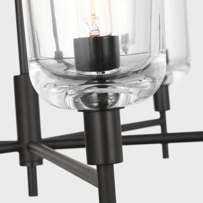Visual Comfort TFC1135 Hartley 5-lt 36" Large Chandelier - Aged Iron
