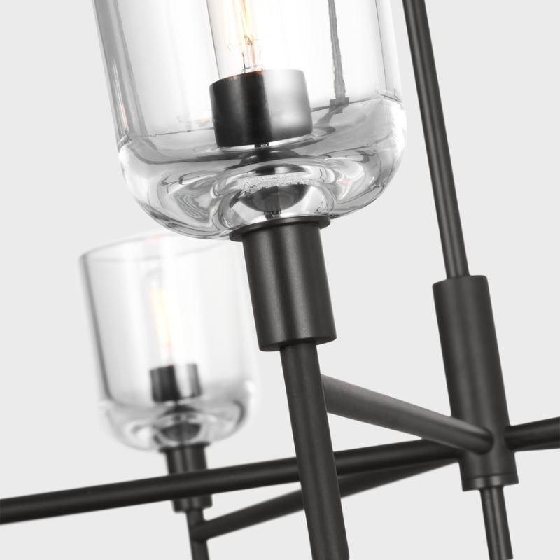 Visual Comfort TFC1135 Hartley 5-lt 36" Large Chandelier - Aged Iron