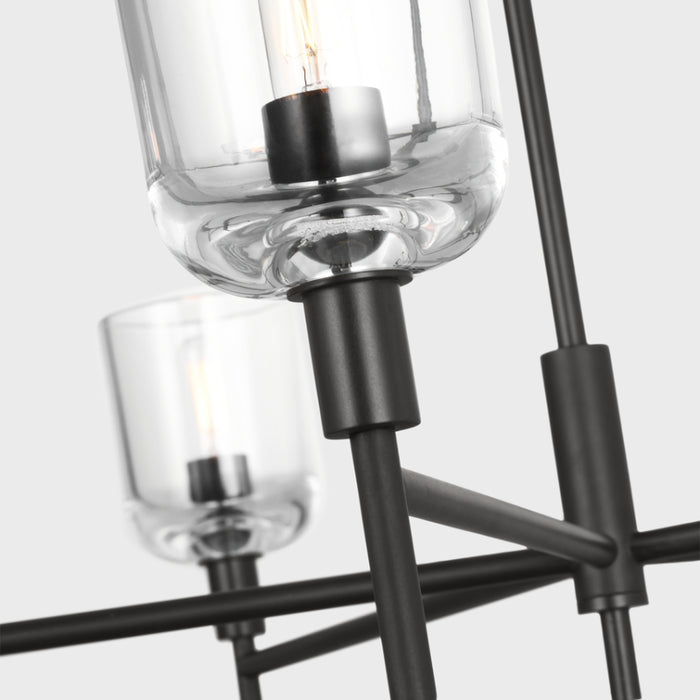 Visual Comfort TFC1135 Hartley 5-lt 36" Large Chandelier - Aged Iron