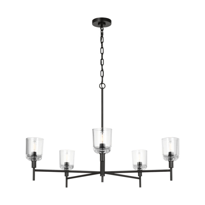 Visual Comfort TFC1135 Hartley 5-lt 36" Large Chandelier - Aged Iron
