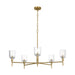 Visual Comfort TFC1135 Hartley 5-lt 36" Large Chandelier - Burnished Brass
