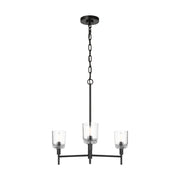 Visual Comfort TFC1143 Hartley 3-lt 24" Medium Chandelier - Aged Iron