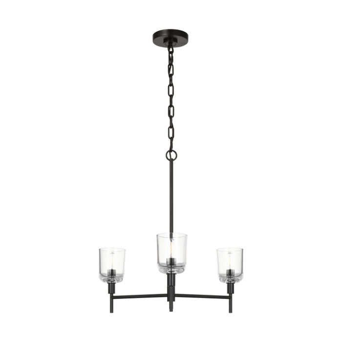 Visual Comfort TFC1143 Hartley 3-lt 24" Medium Chandelier - Aged Iron