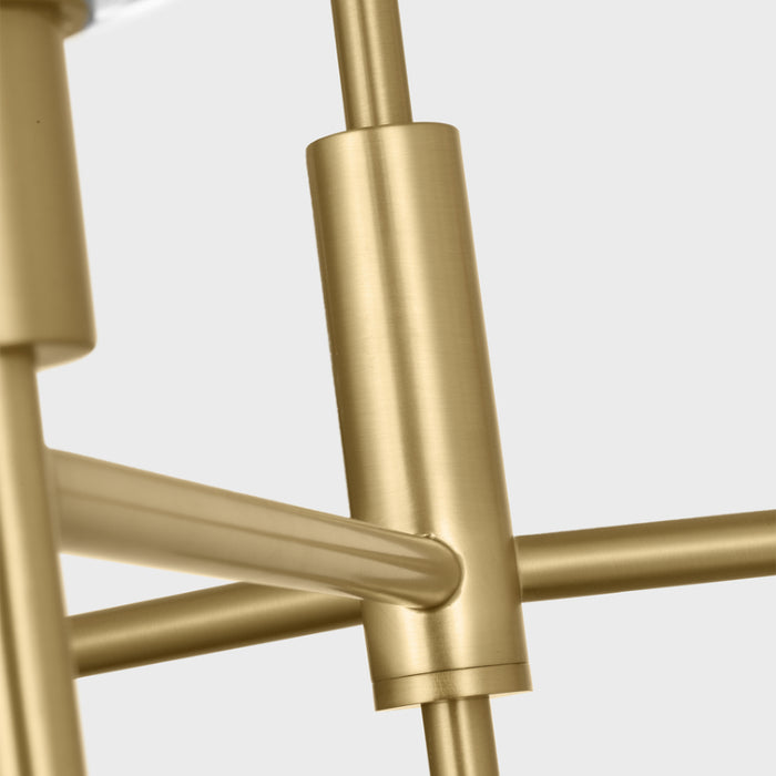Visual Comfort TFC1143 Hartley 3-lt 24" Medium Chandelier - Burnished Brass