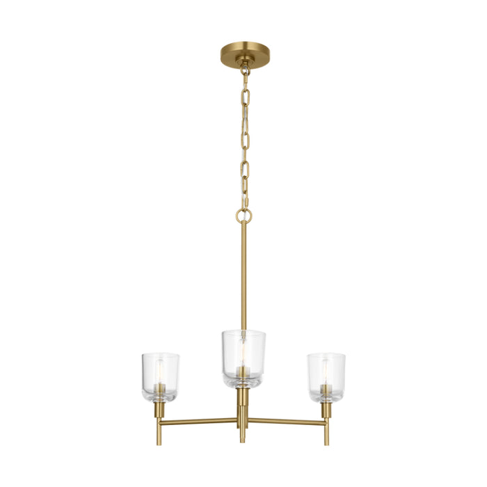 Visual Comfort TFC1143 Hartley 3-lt 24" Medium Chandelier - Burnished Brass