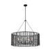 Visual Comfort TFC1155 Winslow 5-lt 36" LED Large Hanging Shade Chandelier - Aged Iron