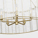 Visual Comfort TFC1155 Winslow 5-lt 36" LED Large Hanging Shade Chandelier - Burnished Brass