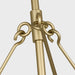 Visual Comfort TFC1155 Winslow 5-lt 36" LED Large Hanging Shade Chandelier - Burnished Brass