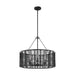 Visual Comfort TFC1163 Winslow 3-lt 24" LED Medium Hanging Shade Chandelier - Midnight Black