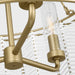 Visual Comfort TFC1163 Winslow 3-lt 24" LED Medium Hanging Shade Chandelier - Power-Coated Brass
