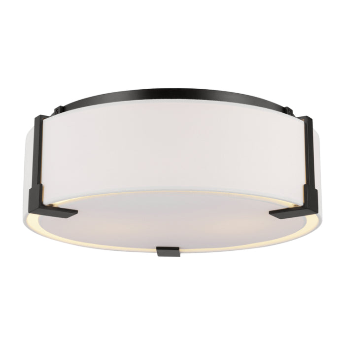 Visual Comfort TFF1002 Bergen 2-lt 14" Medium Flush Mount - Aged Iron