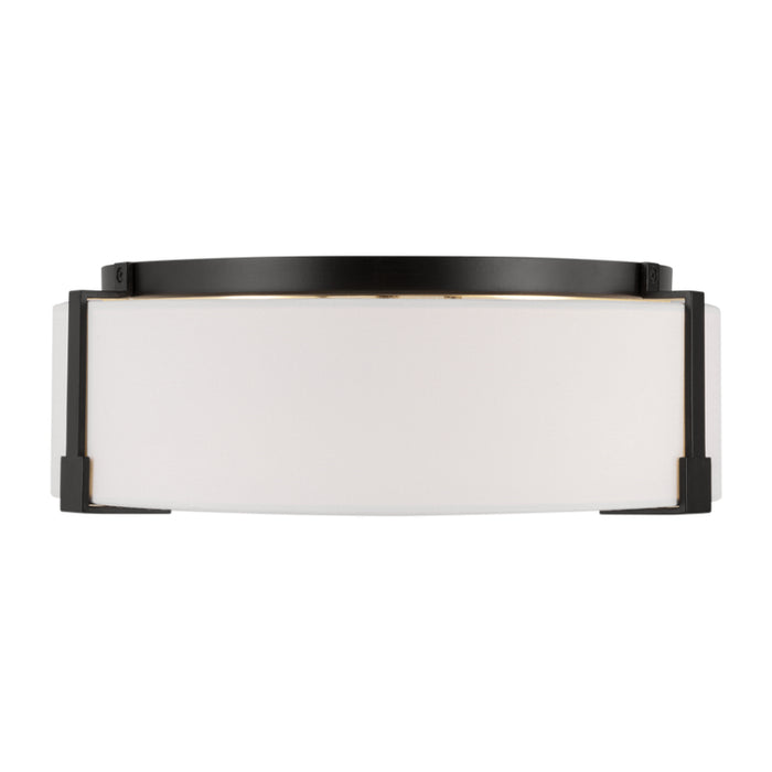 Visual Comfort TFF1002 Bergen 2-lt 14" Medium Flush Mount - Aged Iron