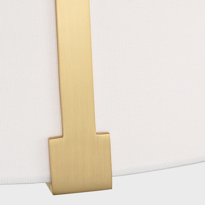 Visual Comfort TFF1002 Bergen 2-lt 14" Medium Flush Mount - Burnished Brass