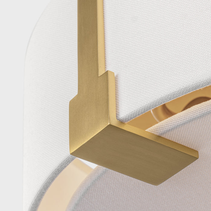 Visual Comfort TFF1002 Bergen 2-lt 14" Medium Flush Mount - Burnished Brass