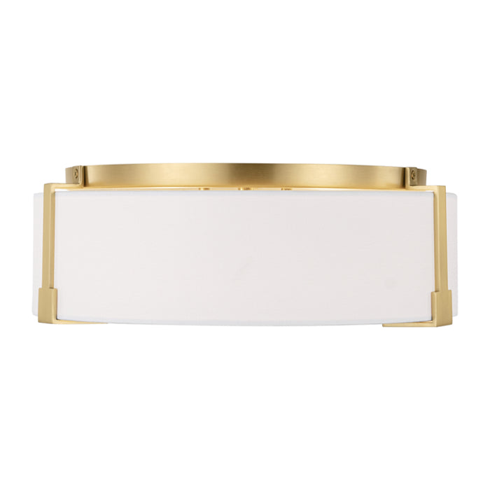 Visual Comfort TFF1002 Bergen 2-lt 14" Medium Flush Mount - Burnished Brass
