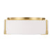 Visual Comfort TFF1002 Bergen 2-lt 14" Medium Flush Mount - Burnished Brass