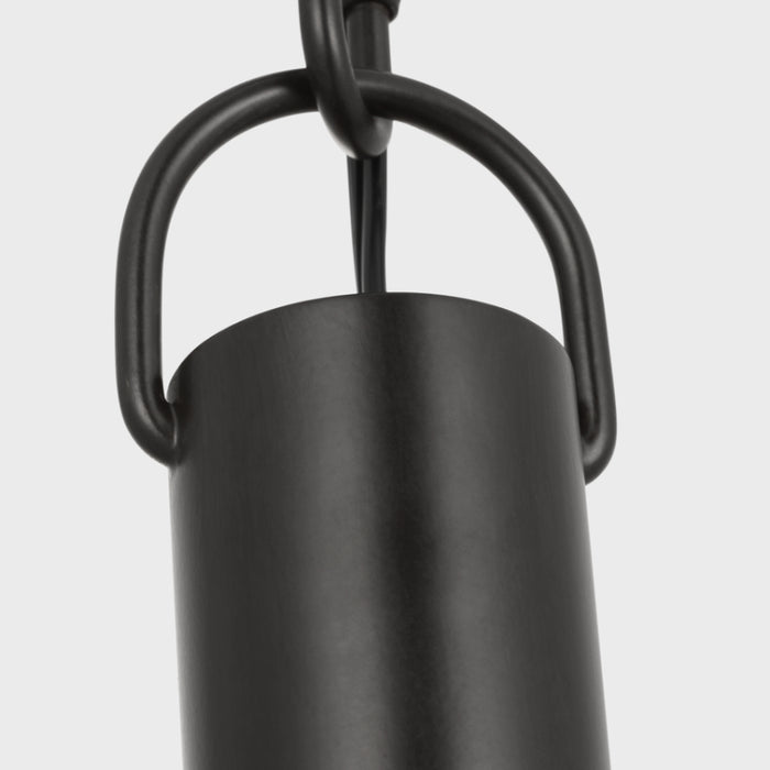 Visual Comfort TFP1021 Hartley 1-lt 8" LED Medium Pendant - Aged Iron
