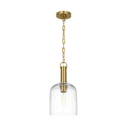 Visual Comfort TFP1021 Hartley 1-lt 8" LED Medium Pendant - Burnished Brass