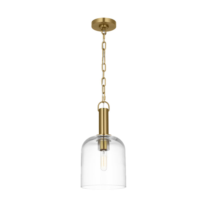 Visual Comfort TFP1021 Hartley 1-lt 8" LED Medium Pendant - Burnished Brass