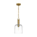 Visual Comfort TFP1021 Hartley 1-lt 8" LED Medium Pendant - Burnished Brass