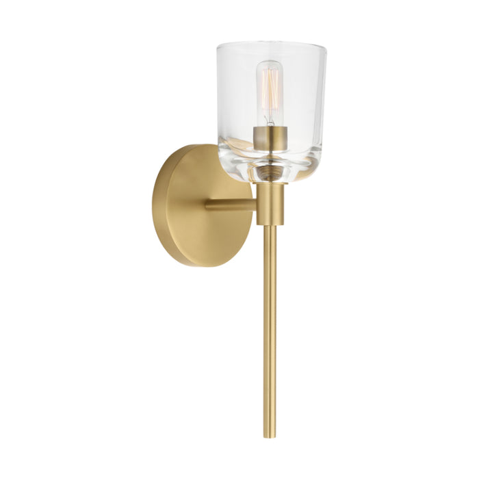Visual Comfort TFV1001 Hartley 1-lt 9" Tall LED Small Wall Sconce - Burnished Brass