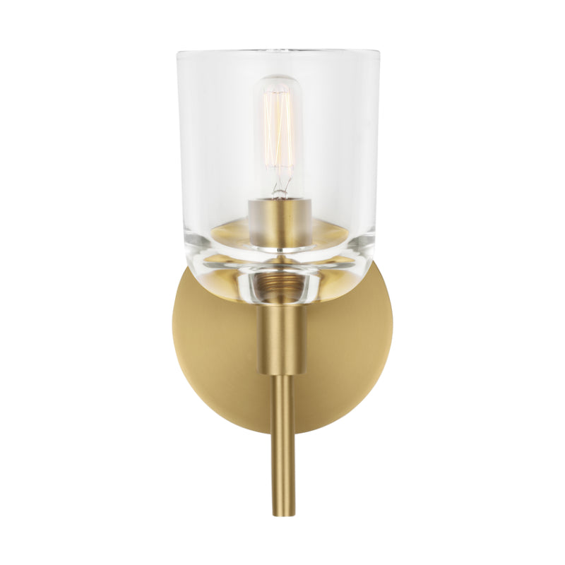 Visual Comfort TFV1001 Hartley 1-lt 9" Tall LED Small Wall Sconce - Burnished Brass