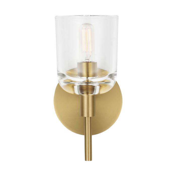 Visual Comfort TFV1001 Hartley 1-lt 9" Tall LED Small Wall Sconce - Burnished Brass