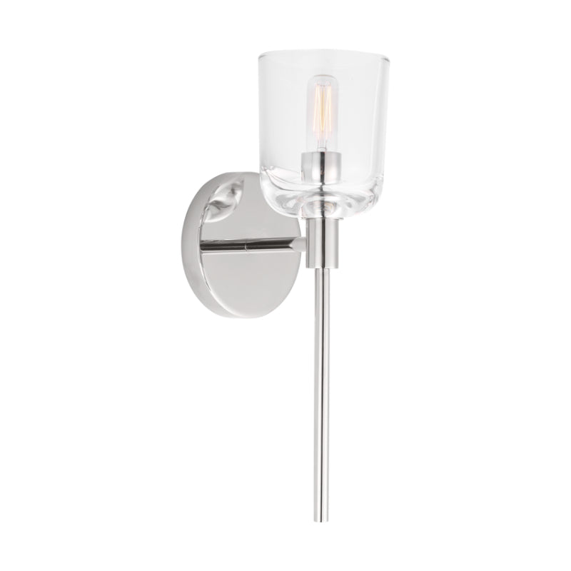 Visual Comfort TFV1001 Hartley 1-lt 9" Tall LED Small Wall Sconce - Polished Nickel