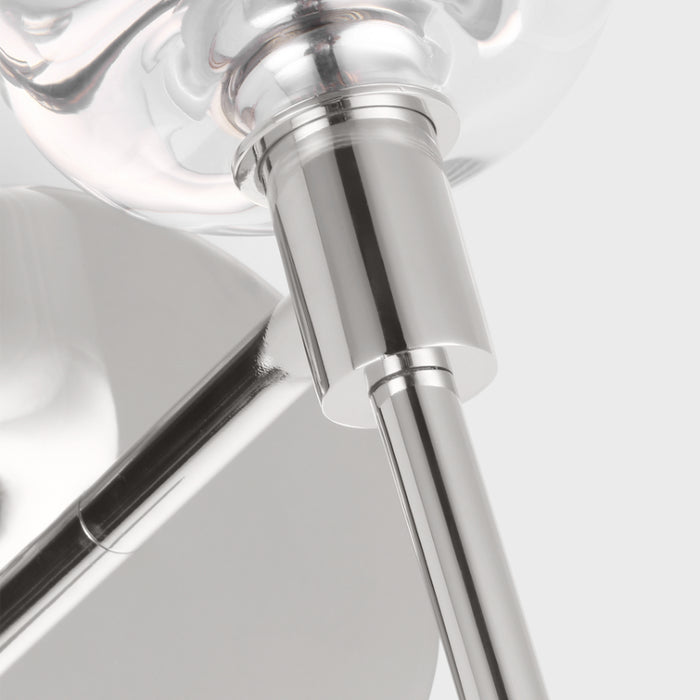 Visual Comfort TFV1001 Hartley 1-lt 9" Tall LED Small Wall Sconce - Polished Nickel