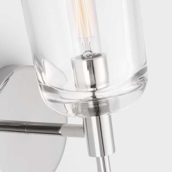 Visual Comfort TFV1001 Hartley 1-lt 9" Tall LED Small Wall Sconce - Polished Nickel