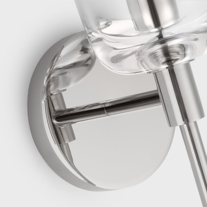 Visual Comfort TFV1001 Hartley 1-lt 9" Tall LED Small Wall Sconce - Polished Nickel