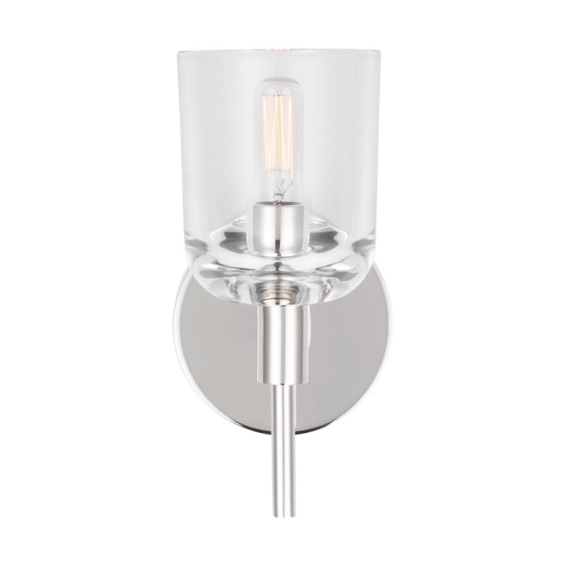 Visual Comfort TFV1001 Hartley 1-lt 9" Tall LED Small Wall Sconce - Polished Nickel